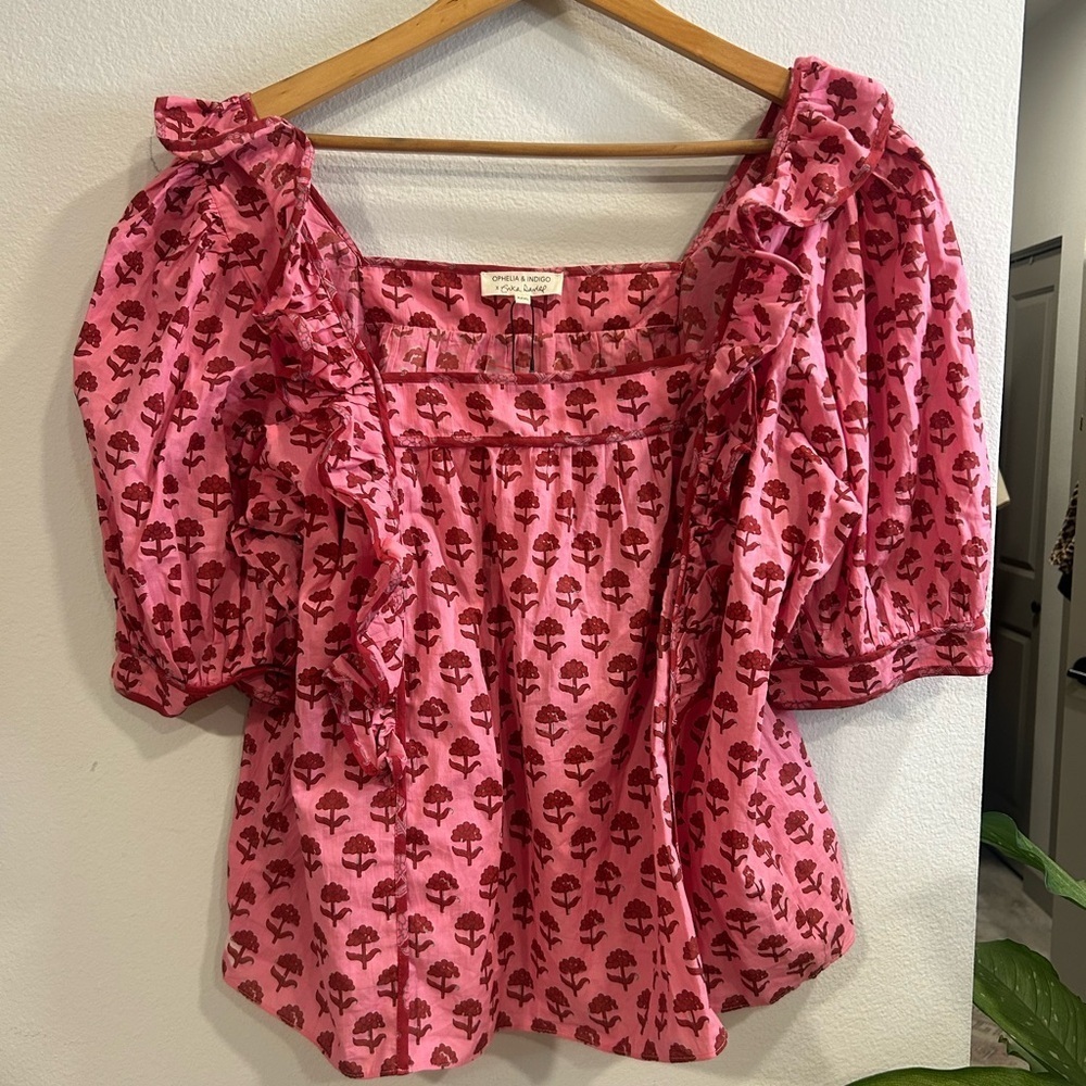NWT Ophelia & Indigo x Erica Davies Pink Mae Top Size XXXL - Picture 5 of 10